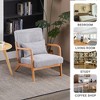 Airsurfer Mid-Century Modern Accent Chair ¨C Upholstered Armchair with Pillow & Solid Wood Frame - 2 of 4