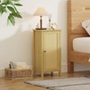 Farmhouse Nightstand with Drawer, 2-Tier Storage Cabinet - Modern Boho Bedside Table for Bedroom & Living Room - 3 of 4