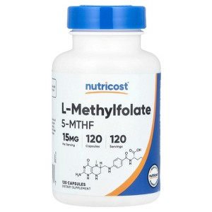 Nutricost L-Methylfolate, 15 mg, 120 Capsules - 1 of 2