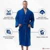 Alpine Swiss Pure Cotton Mens Terry Cloth Bathrobe Super Absorbent Spa Robe - 3 of 4