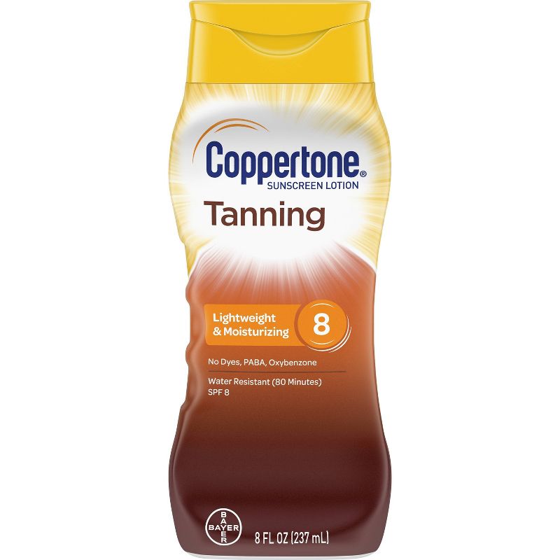Coppertone Tanning Sunscreen Lotion - SPF 8 - 6oz, 1 of 5