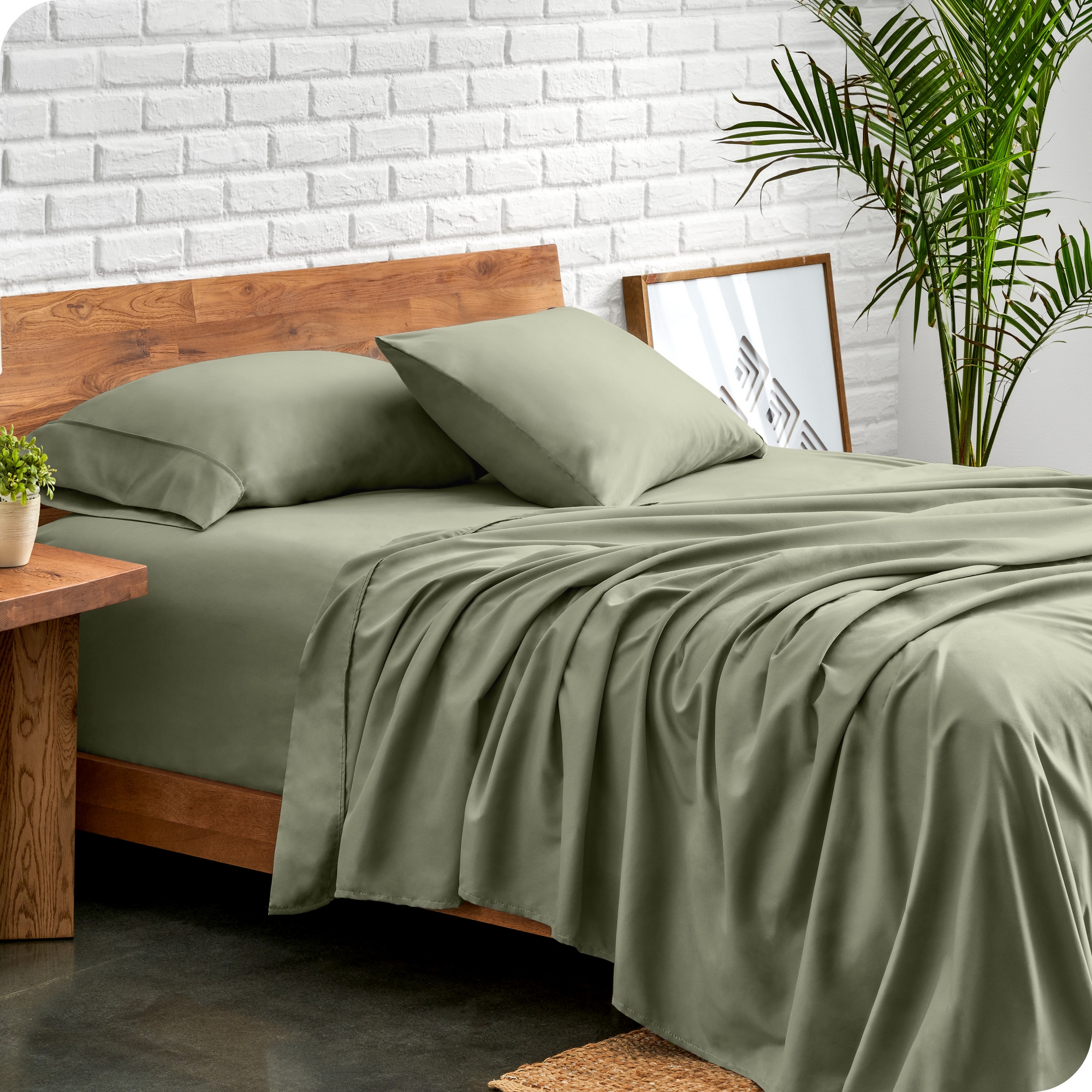 Sheet Set by Bare Home - Queen, Sage
