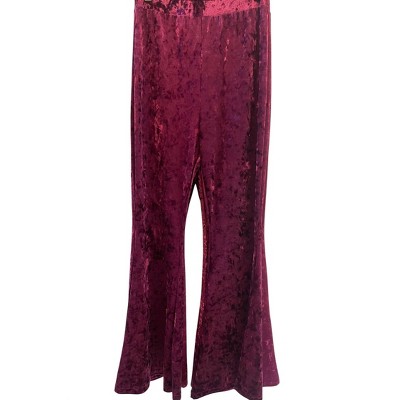 Women's Wo's Cleo Crushed Velvet Flare Pants - with love, Molly