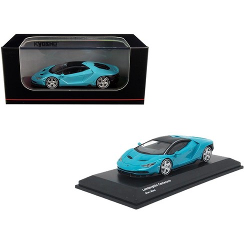 Lamborghini Centenario Light Blue With Black Top 1/64 Diecast Model Car By  Kyosho : Target