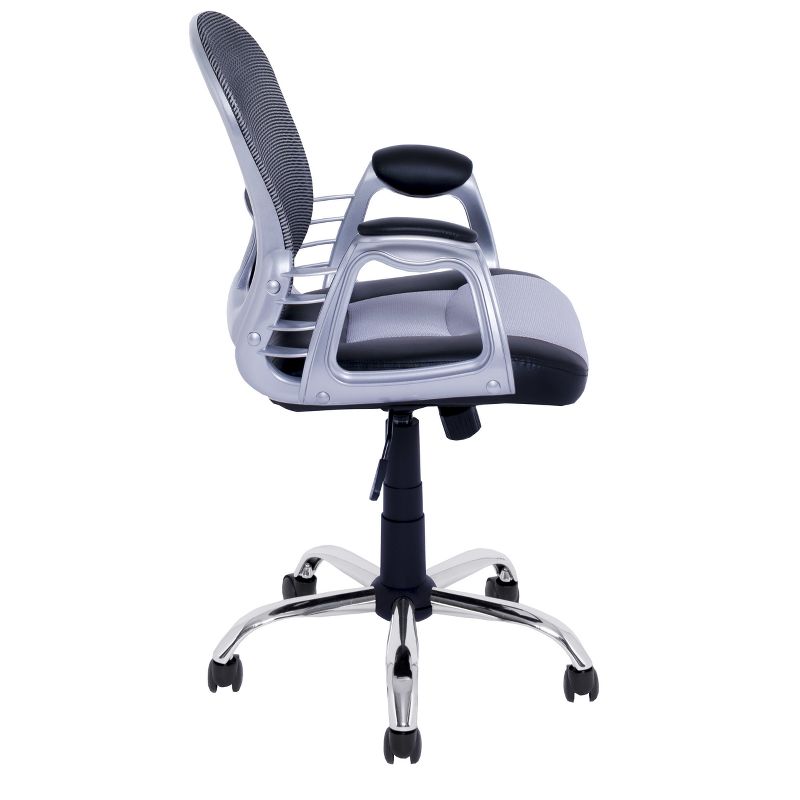 Workspace Executive Office Chair Leatherette and Mesh - CorLiving, 4 of 12