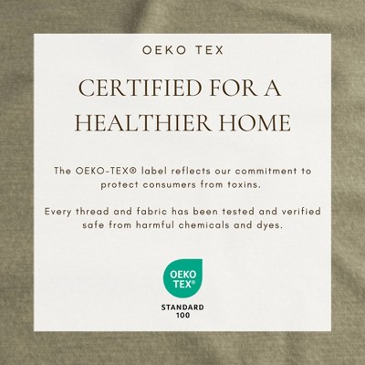 Heathered Olive Queen Size Cotton Blend Flannel Sheet Set