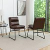 NicBex Set of 2 Modern Upholstered Dining Chair with Sled Base,Comfort Armless Chairs for Kitchen,Living Room - 2 of 4