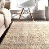 Nuloom Don Solid 6x9 Jute Area Rug for Dining Room Rug Neutral Rug Living Room Rug Kitchen, Natural/White - 4 of 4