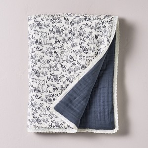 Reversible Muslin Baby Blanket - Hearth & Hand™ with Magnolia - 1 of 3
