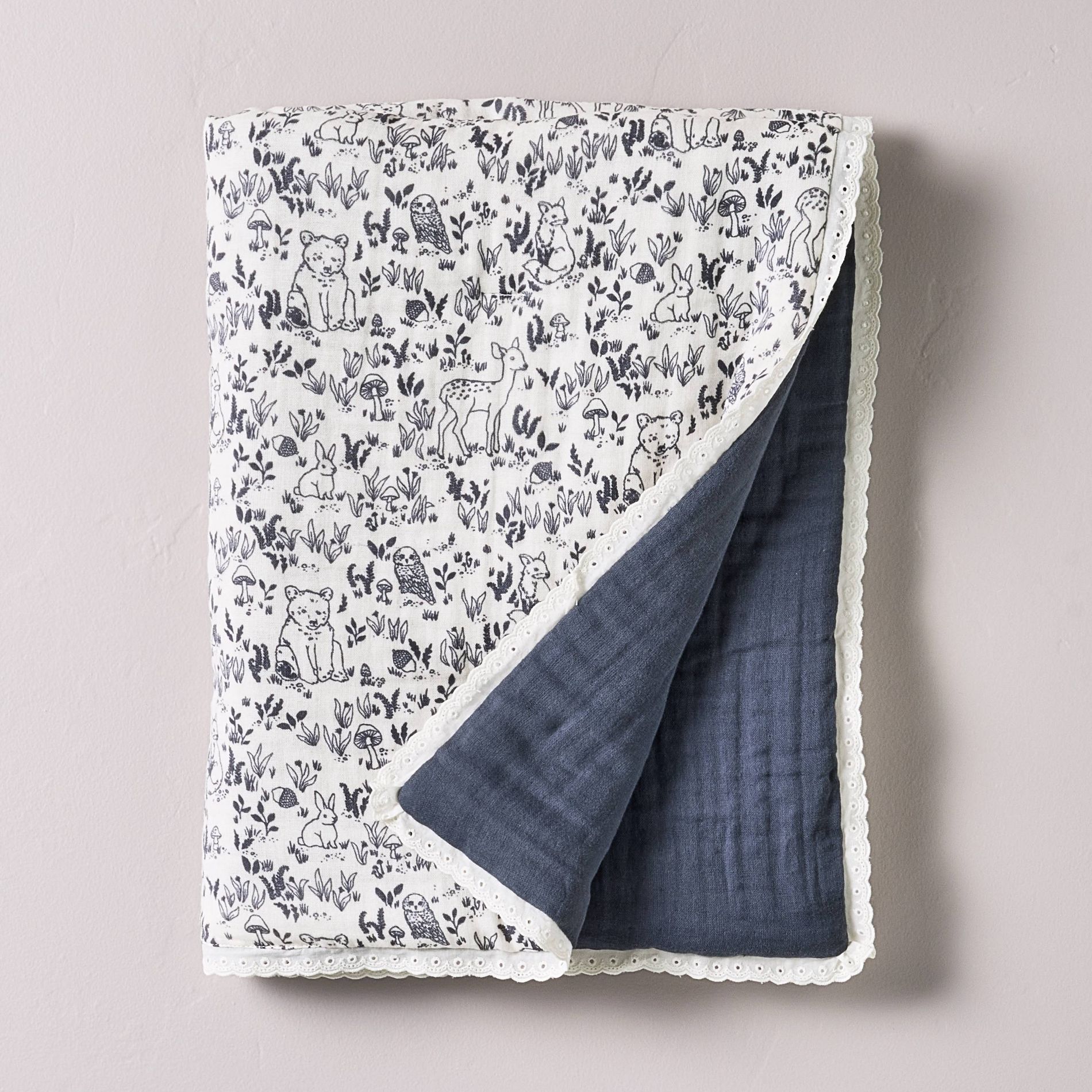 Reversible Woodland Muslin Baby Blanket - Hearth & Hand™ with Magnolia