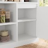 Jojoka Fluted Sideboard Buffet Cabinet with Adjustable Shelves, Semi-Open Storage & Durable Wood Build for Living Room and Dining Room - 4 of 4