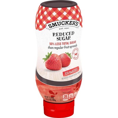Smucker's Squeeze Reduced Sugar Strawberry Fruit Spread - 17.4oz