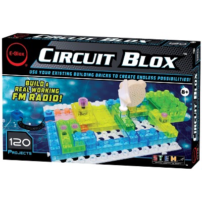 E-Blox Circuit Blox 120, Circuit Board Building Blocks Sets, Individual or Classroom