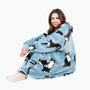 Tirrinia Women Printed Oversized Fleece Wearable Blanket Hoodie Sweatshirt Soft Cozy Gift Wife Woman - 3 of 4