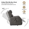 Set of 2 Fabiola Upholstered Lift Assist Power Recliner Chair|ART OF LIVING DESIGNS - 3 of 4