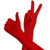 Skeleteen Women's Satin Opera Gloves Costume Accessory - Red - 2 of 3