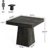 Lirago 31.5" Square Dining Table Engineered Wood 31.5x31.5x29.53 4-Seater Farmhouse Kitchen Table - 2 of 4