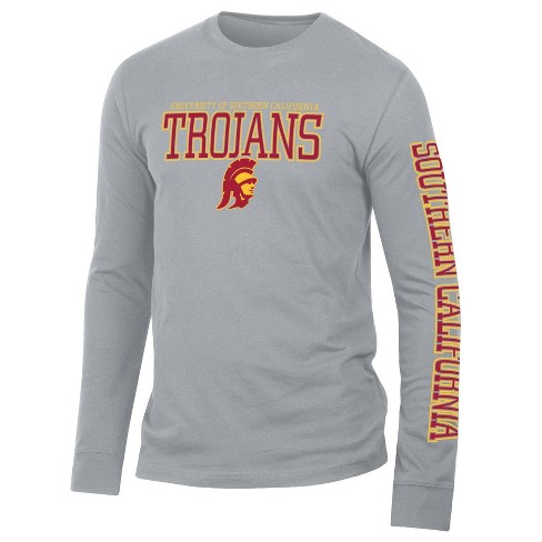 Ncaa Usc Trojans Men s Long Sleeve T shirt Target