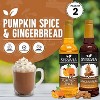 Syruvia Variety Pack - Pumpkin Spice & Gingerbread Syrup 25.4 Fl oz (2-Pack) - 3 of 4