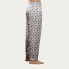 Anna-Kaci Men's Satin Lounge Pants with Geometric Print and Elastic Waistband - 3 of 4