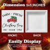 Christmas Indoor Decorations, Christmas Trees Red Truck Wooden Sign Decor, Farmhouse Christmas Wooden Block Sign - 3 of 4