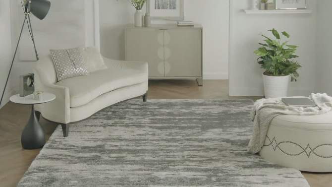 Nourison Luxurious Shag Abstract  LXR02  Area Rug, 2 of 11, play video