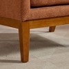 CAVINAS Modern Accent Chair with High Back&Thick Cushion,Polyester Armchair for Living Room,Single Sofa Chair with Wood Legs,Lounge Chair - 4 of 4