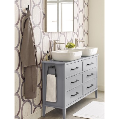 Matte Black Single Prong Geometric Robe Hook