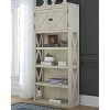 75.25" Bolanburg Large Bookshelf Brown/White - Signature Design by Ashley: Mid-Century Modern Style, 3-Tier Storage, Adjustable Shelves - 2 of 4