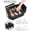 Paaaawaters Extra Large Makeup Bag Makeup Artist Bag Professional Cosmetic Bag Travel Organizer Train Case with 4 Small Packet - 4 of 4
