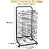 COZONY Mobile Art Drying Rack, Removable Metal Shelves Lockable Wheels for Classroom Studio Craft Room - 2 of 4