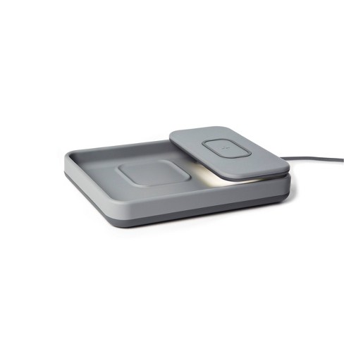 Tylt 10w Qi Wireless Charging Tray Gray Target