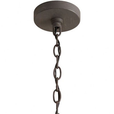 Nordic Grey Clear Glass 3-Light Drum Pendant