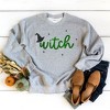 Simply Sage Market Women's Graphic Sweatshirt  Witch Hat and Stars - 2 of 4