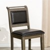 NicBex Dining Chairs Upholstered Chair Counter Height Chairs Leather Accent Seat for Dining Room, Bedroom - 3 of 4