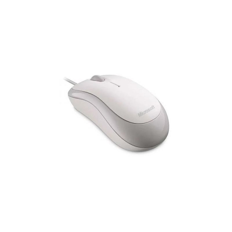 Microsoft Basic Optical Mouse White - Wired USB - Optical - 800 dpi - 3 Button(s) - Use in Left or Right Hand, 3 of 4