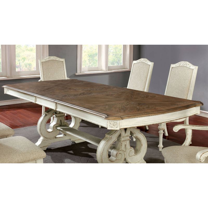 Bernerd Pedestal Base Extendable Dining Table White - HOMES: Inside + Out, 6 of 7
