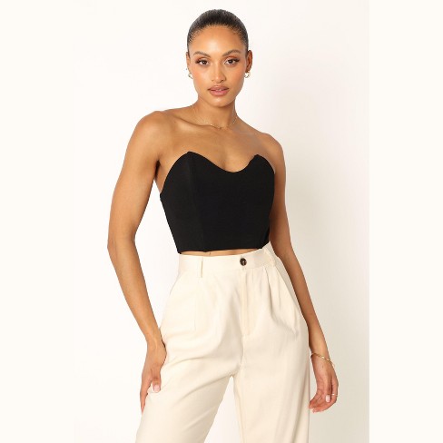 Nina Strapless Top - Black