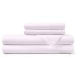 Hotel Sheets Direct Bamboo Fiber Cooling Moisture Wicking 4 Piece Sheet Set with Standard Pillowcases, Full, Rose Pink