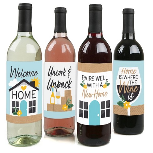 OOFFUN Housewarming Gifts - House Warming Gifts New Home - Wine Tumblers  and Bottle Accessories - Home Essentials for New Home - Wine Gifts for New  House 