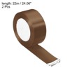 Unique Bargains Single Side Solid DIY Wrapping Decoration Roll Satin Ribbons 2 Pcs - 2 of 4