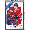 Trends International NHL Montreal Canadiens - Lane Hutson 25 Framed Wall Poster Prints - 3 of 4