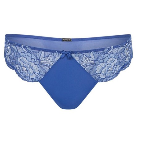 Adore Me Women's Chelsi Brazilian Panty 3X / Amparo Blue.