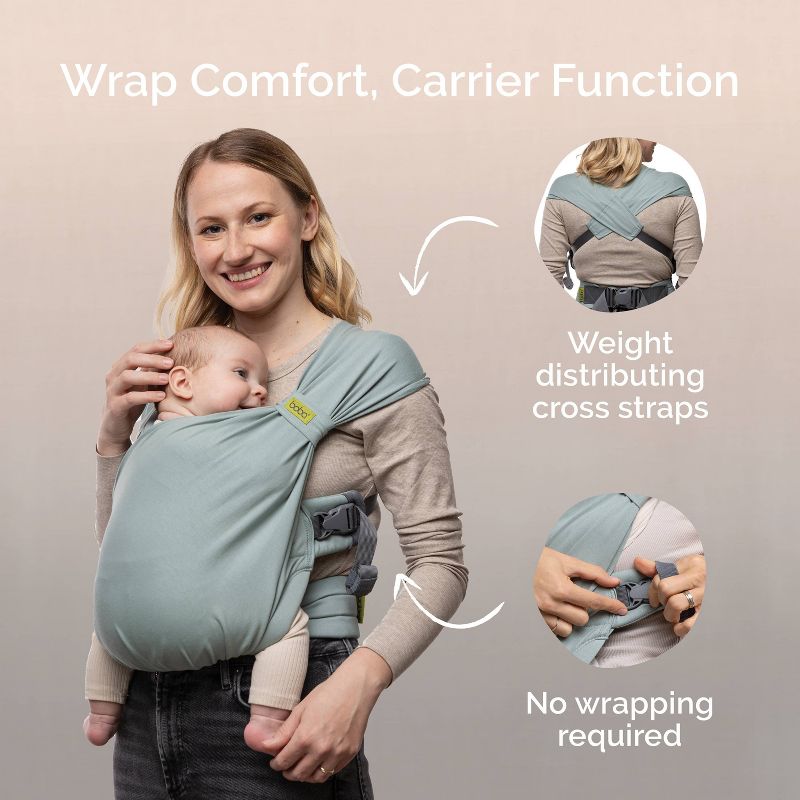 Boba Bliss 2-in-1 Hybrid Baby Carrier & Wrap, 5 of 14