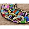 Anna-Kaci Women's Bohemian Beaded Statement Necklace with Multicolored Accents, Unique Design, Adjustable Chain, Perfect Bold Statement - White - 2 of 3