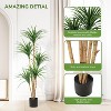 Nasitip Artificial Dracaena Tree, Realistic Fake Dracaena Plant, Tall Dracaena Houseplant for Indoor Décor, Adjustable Lifelike Faux Tree - 4 of 4