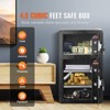 VEVOR Double Doors 4.5 cu.ft Safe Box with Key Lock & Password, Safe Lock Box, Key Rack, Light and Removable Divider - 3 of 4