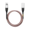 Clef Audio Labs XLR Male to XLR Female, Silver Zinc Alloy Shell/Grey Copper Braided - 3FT- 5PK - 2 of 4