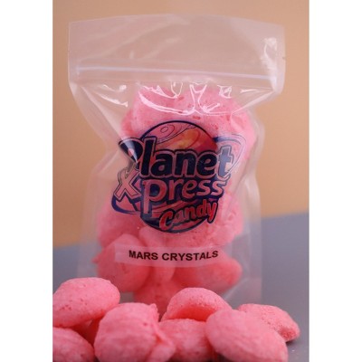 Planet Xpress Mars Crystals – Freeze-Dried Spicy & Sweet Candy Shards – Bold, Crunchy Space-Themed Snack – Shelf-Stable, No Refrigeration Needed