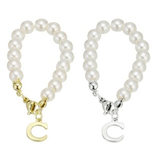 Unique Bargains Identification Handle Letter Charm Accessories Gold & Silver Tone 2 Pcs - 1 of 4